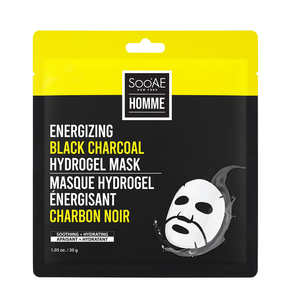Soo'AE Homme Energizing Black Charcoal Hydrogel Mask