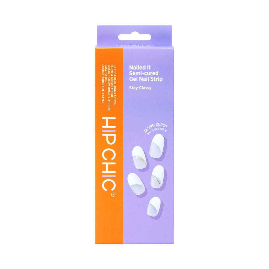 Hip Chic Nailed It Semi-cured Gel Nail Strip – Stay Classy