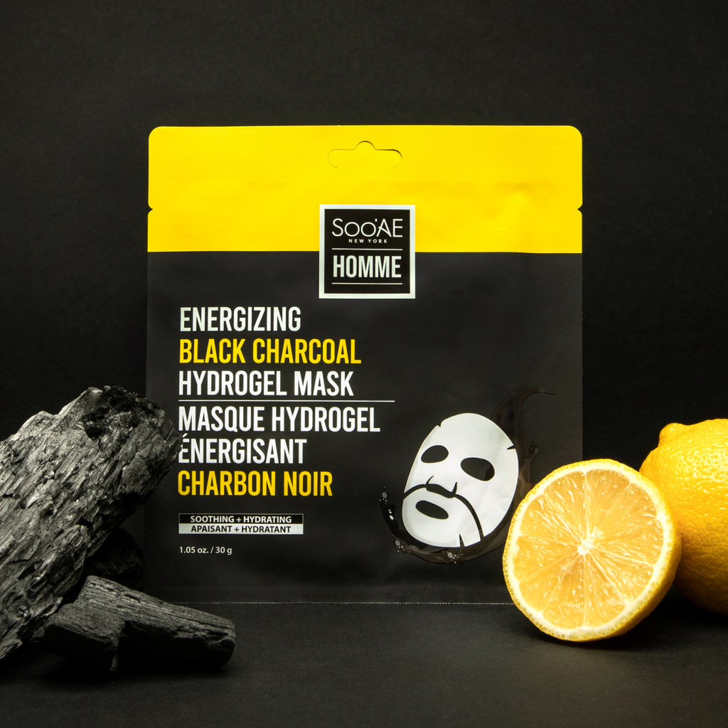 Soo'AE Homme Energizing Black Charcoal Hydrogel Mask