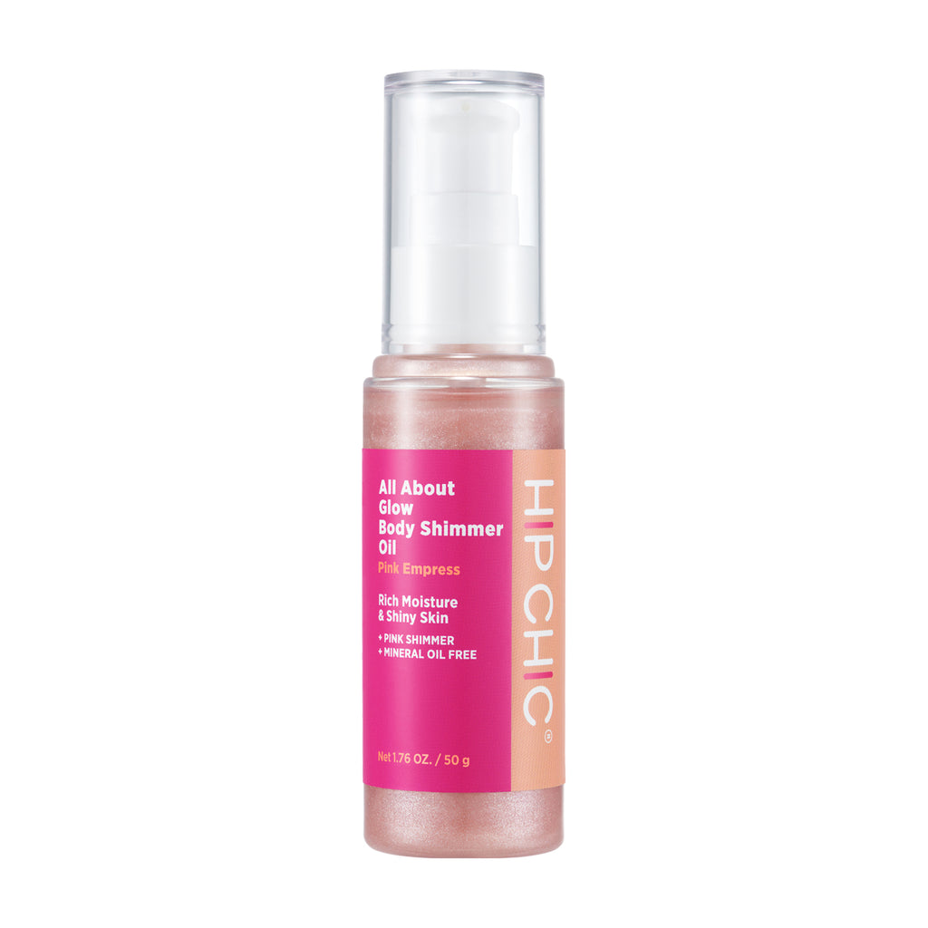 Hip Chic All About Glow Body Shimmer Oil - Pink Empress