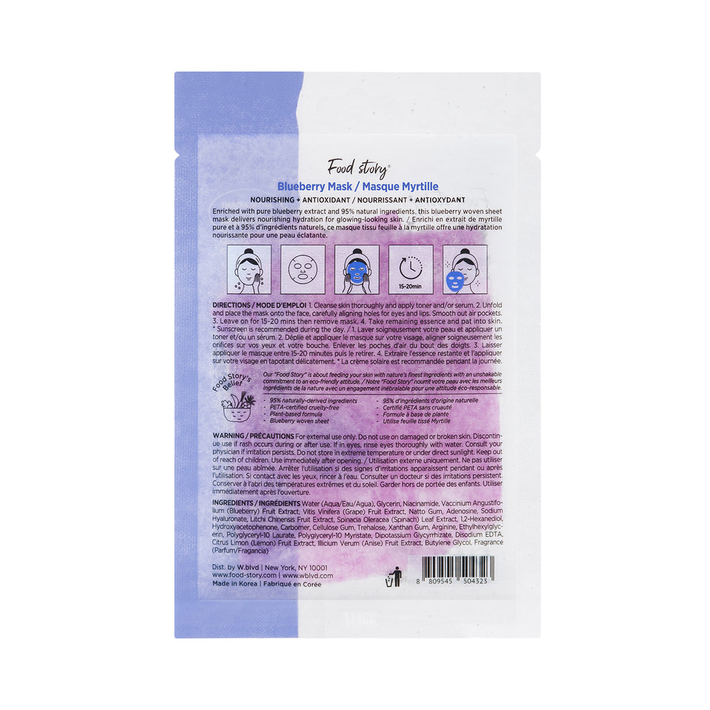Soo'AE Blueberry Sheet Mask