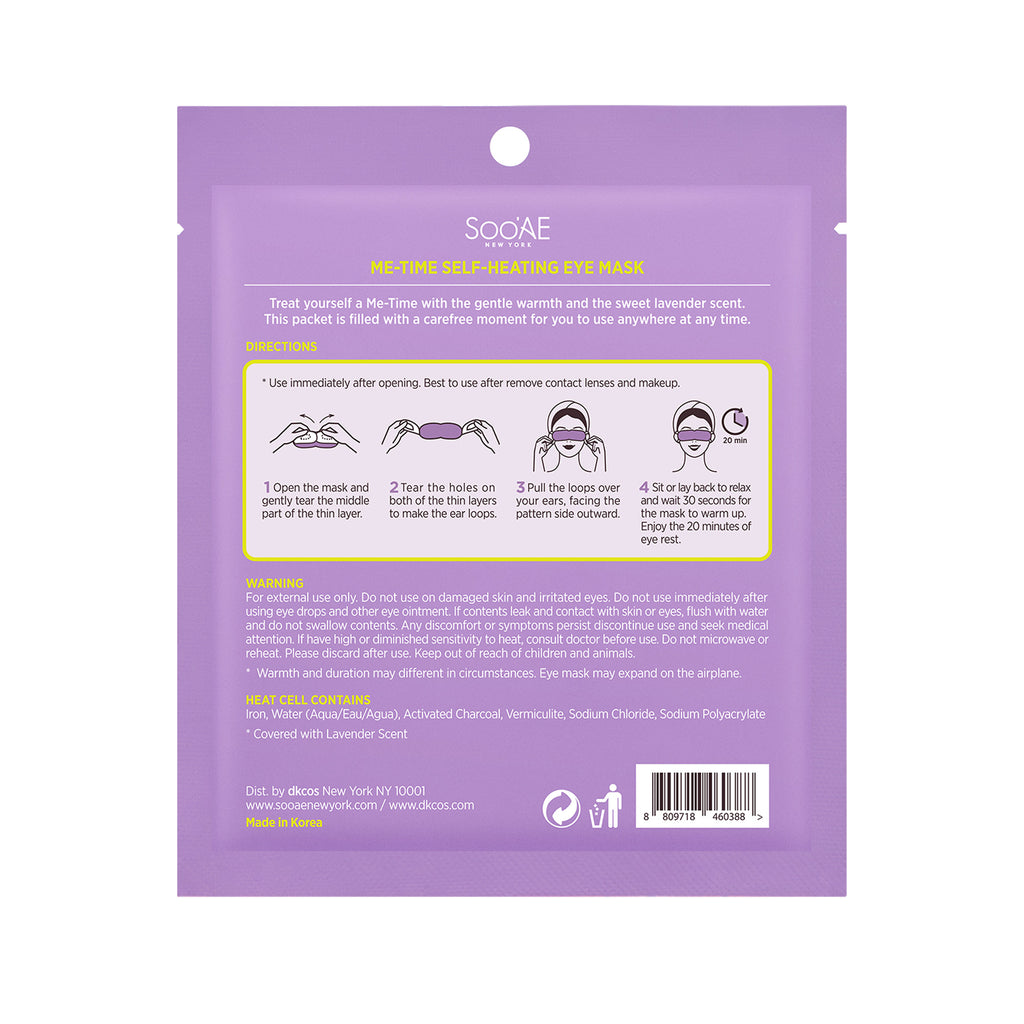 Soo'AE Me-Time Self-Heating Eye Mask