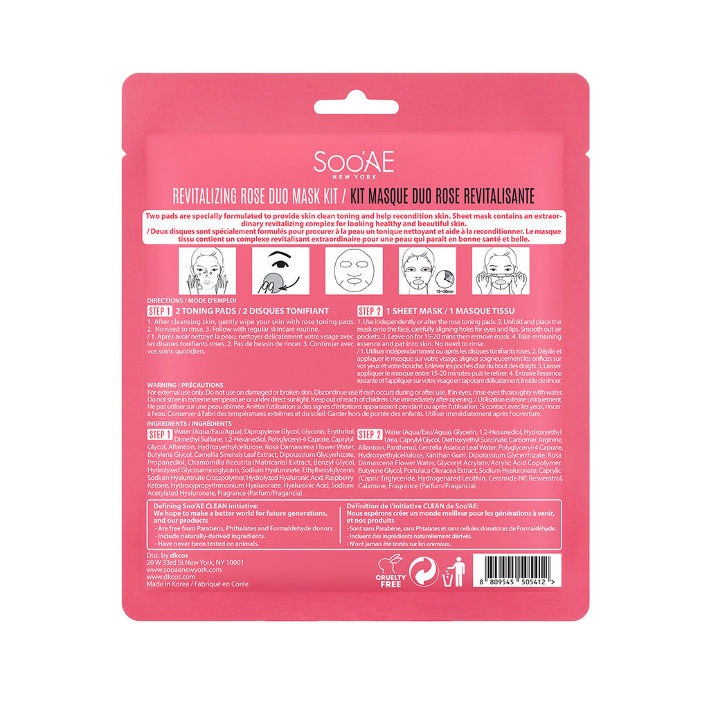 Revitalizing Rose Duo Mask Kit