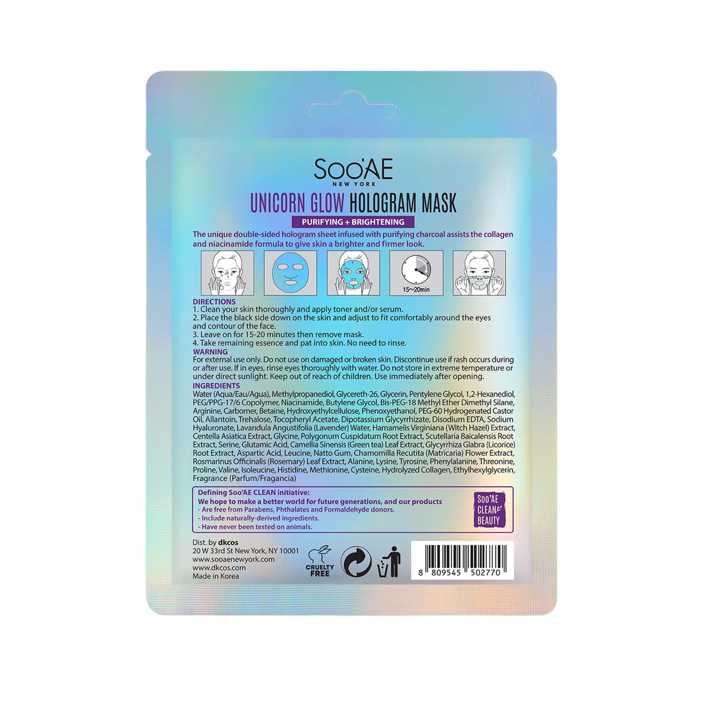 Unicorn Glow Hologram Mask