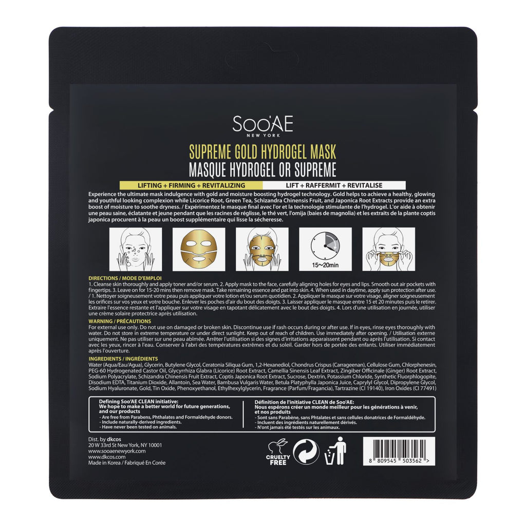 Soo'AE Supreme Gold Hydrogel Mask