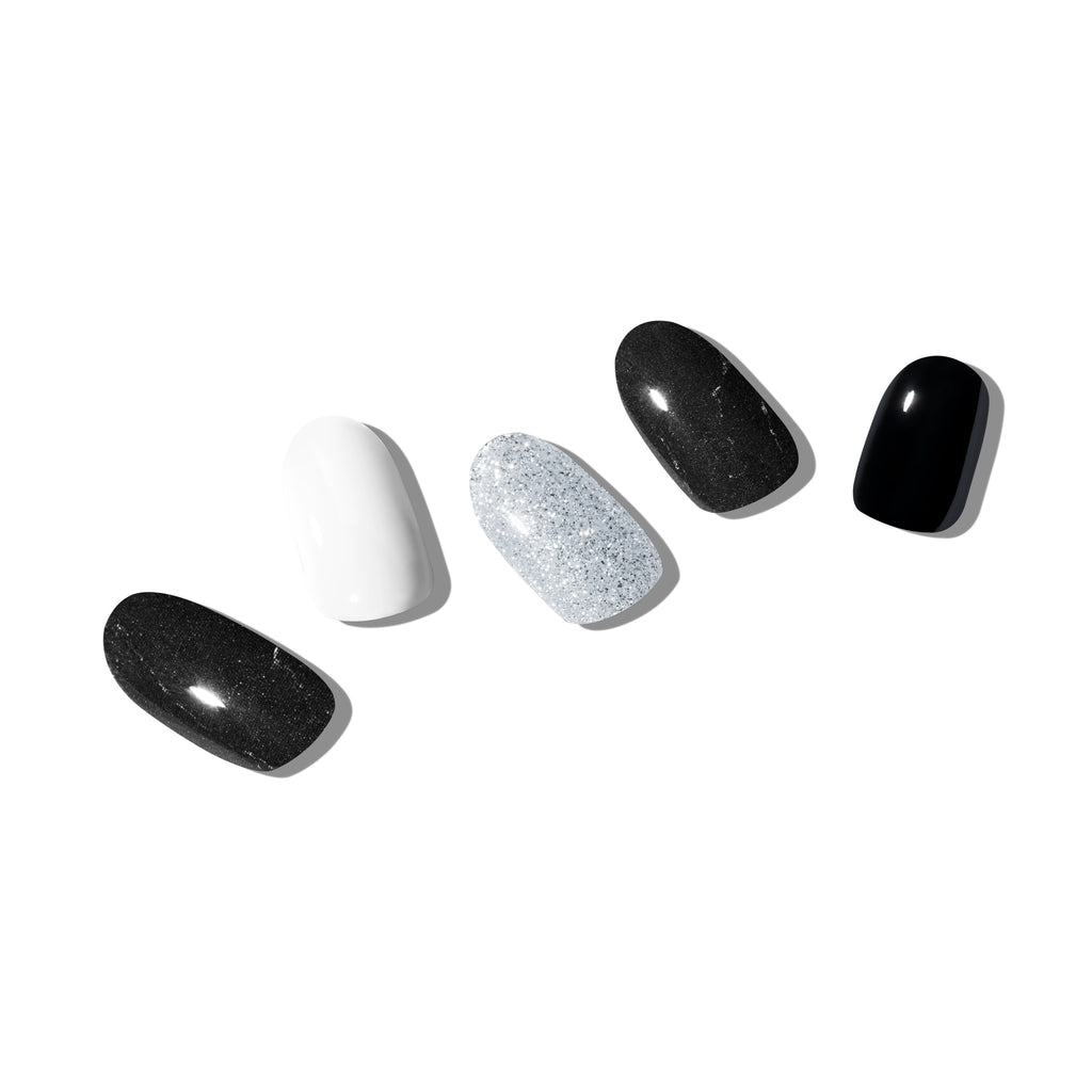 Hip Chic Nailed It Semi-cured Gel Nail Strip – Black Chic