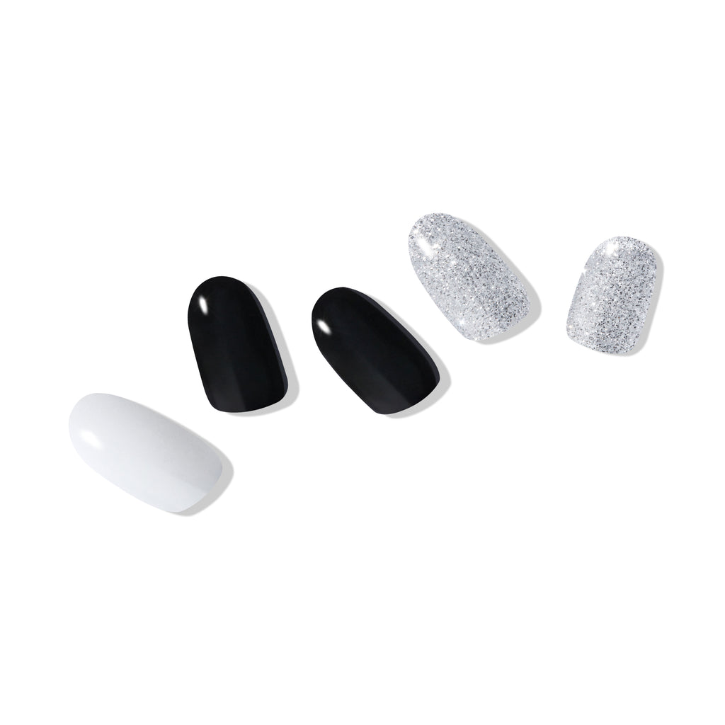 Hip Chic Nailed It Semi-cured Gel Nail Strip – Black Stone