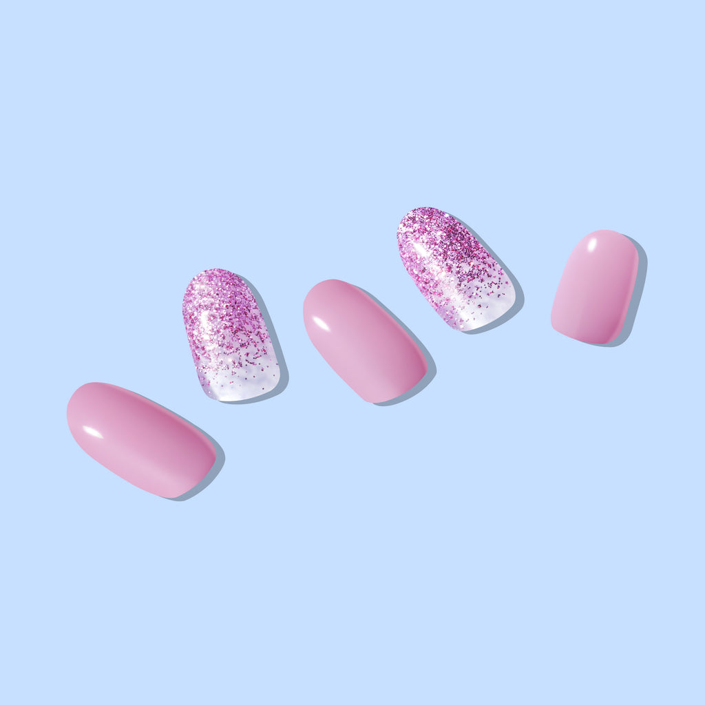 Hip Chic Nailed It Semi-cured Gel Nail Strip – Fabulous Pink
