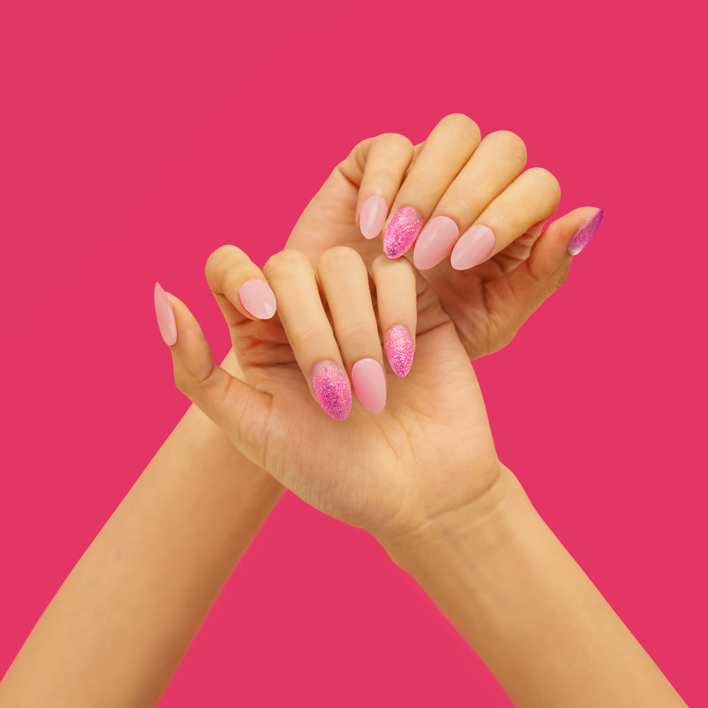 Hip Chic Nailed It Semi-cured Gel Nail Strip – Fabulous Pink