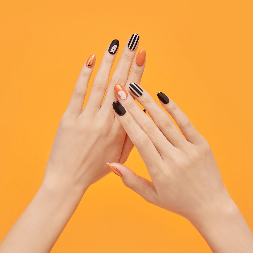 Hip Chic Nailed It Semi-cured Gel Nail Strip – Happy Pumpkin