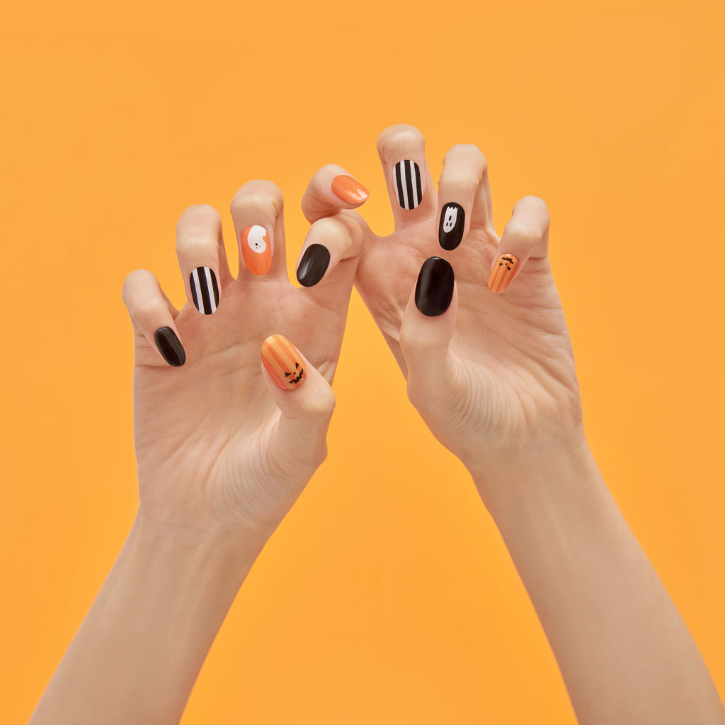 Hip Chic Nailed It Semi-cured Gel Nail Strip – Happy Pumpkin