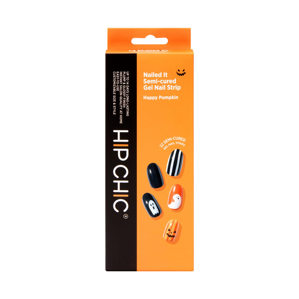 Hip Chic Nailed It Semi-cured Gel Nail Strip – Happy Pumpkin