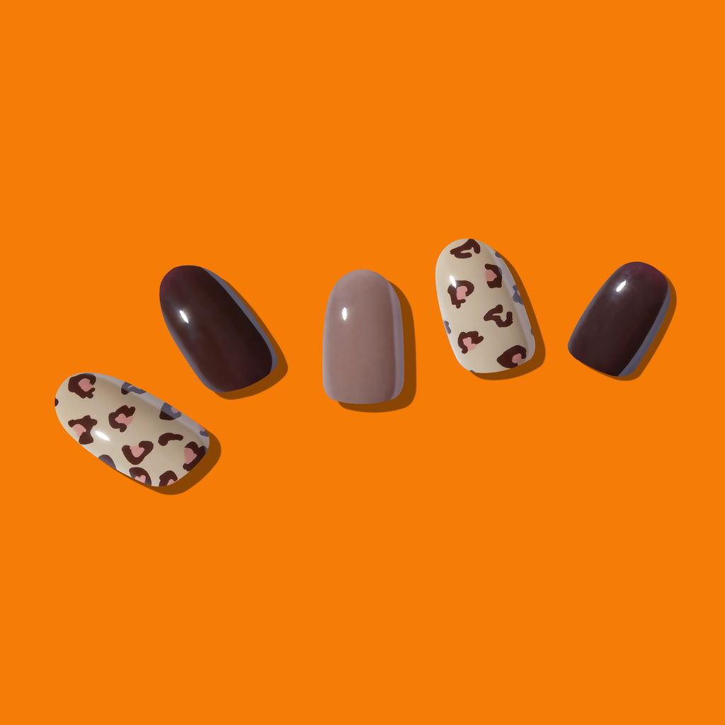 Hip Chic Nailed It Semi-cured Gel Nail Strip – Leopard