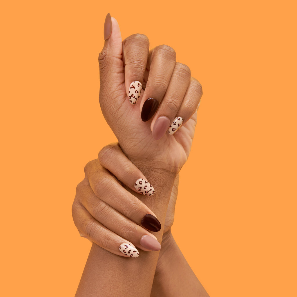 Hip Chic Nailed It Semi-cured Gel Nail Strip – Leopard