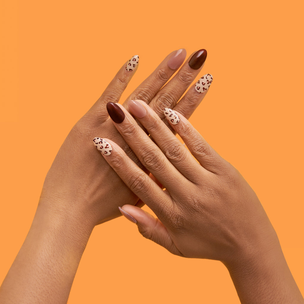 Hip Chic Nailed It Semi-cured Gel Nail Strip – Leopard