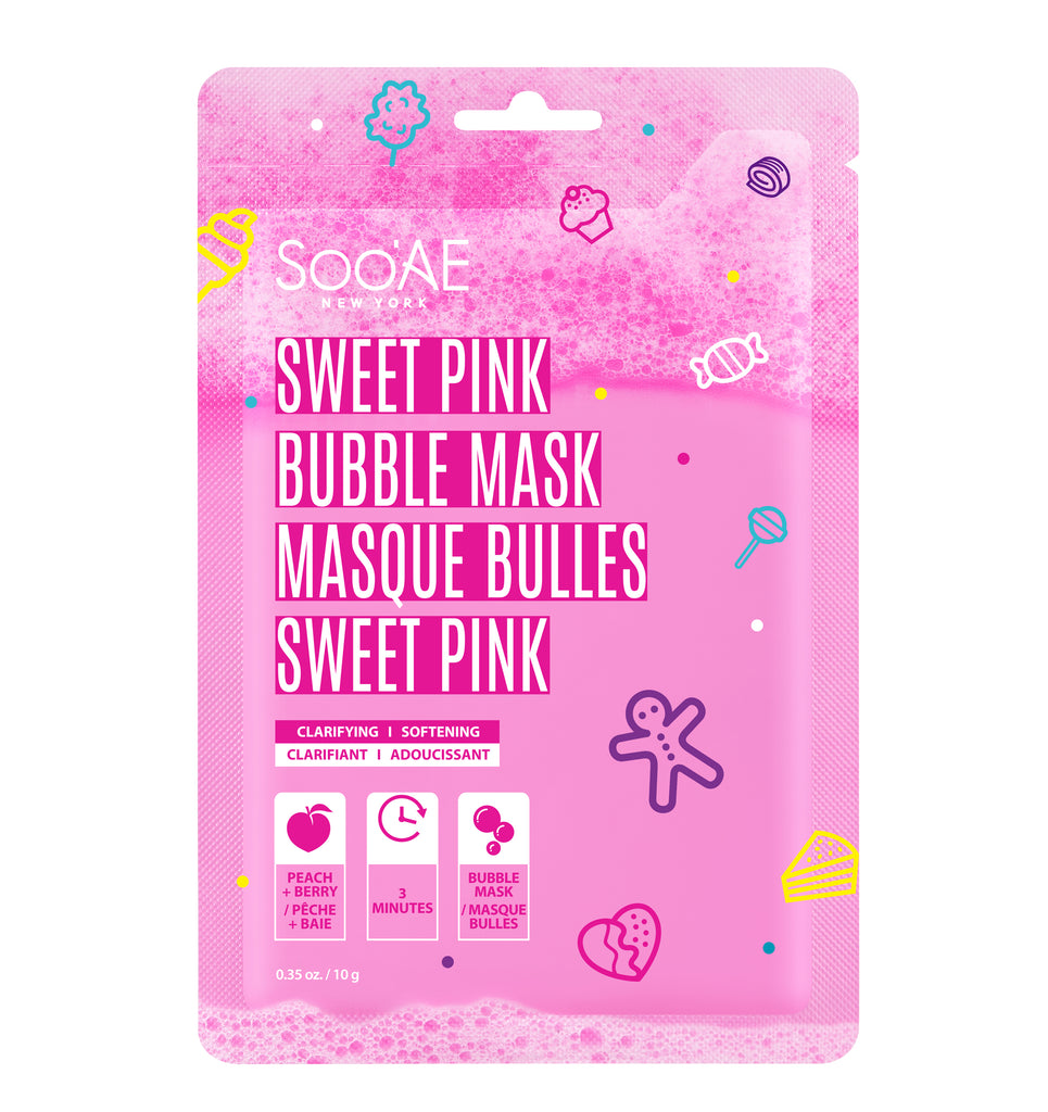 Soo'AE Sweet Pink Bubble Mask