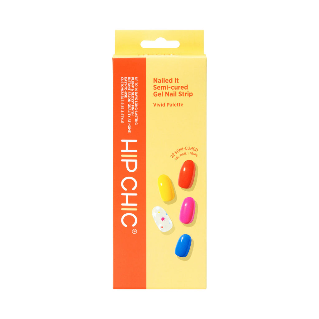 Hip Chic Nailed It Semi-cured Gel Nail Strip – Vivid Palette