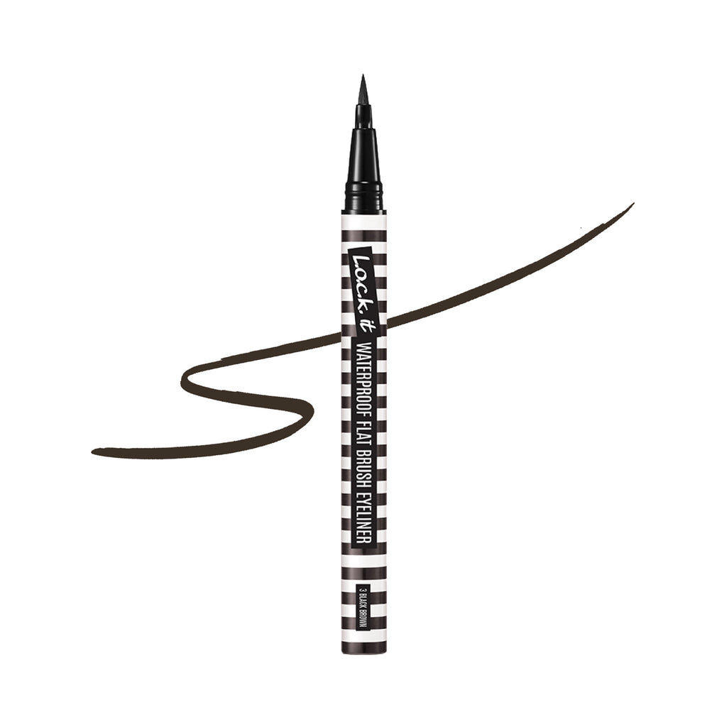 L.o.c.k. Waterproof Flat Brush Eyeliner