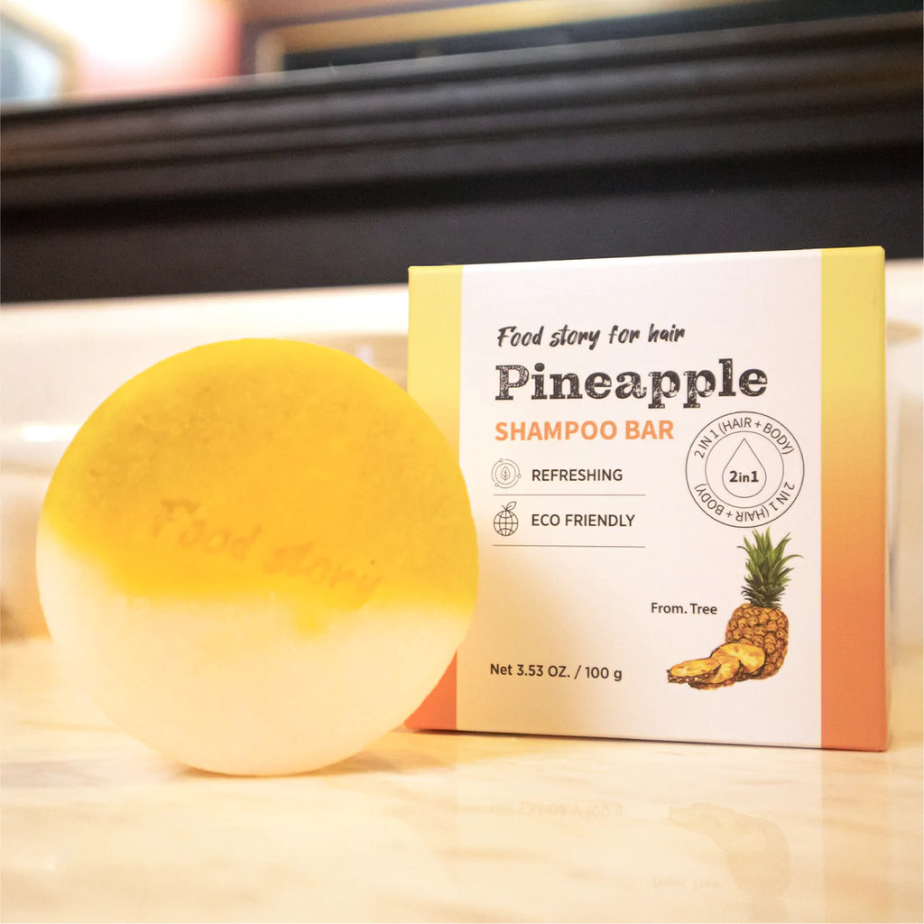 Food Story Pineapple Shampoo Bar