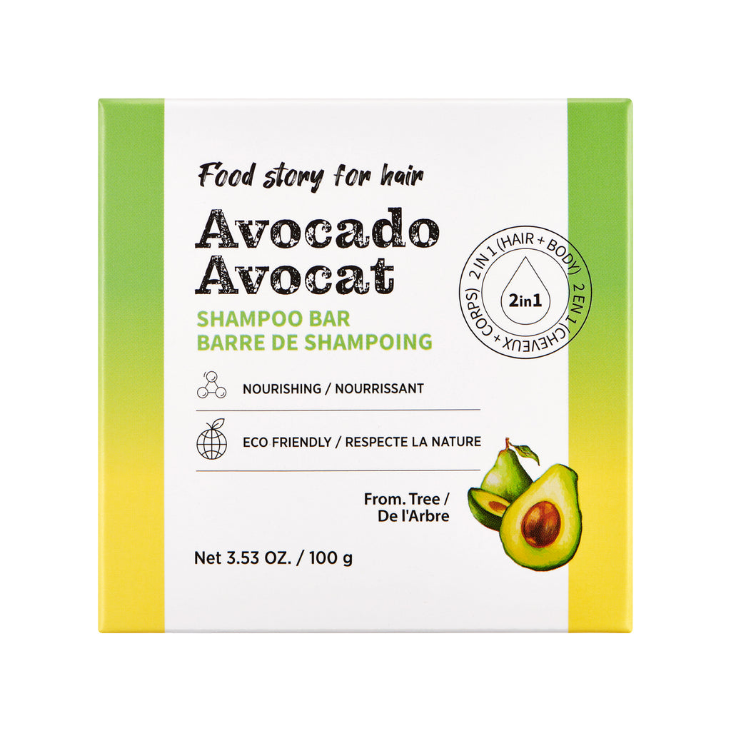 Food Story Avocado Shampoo Bar