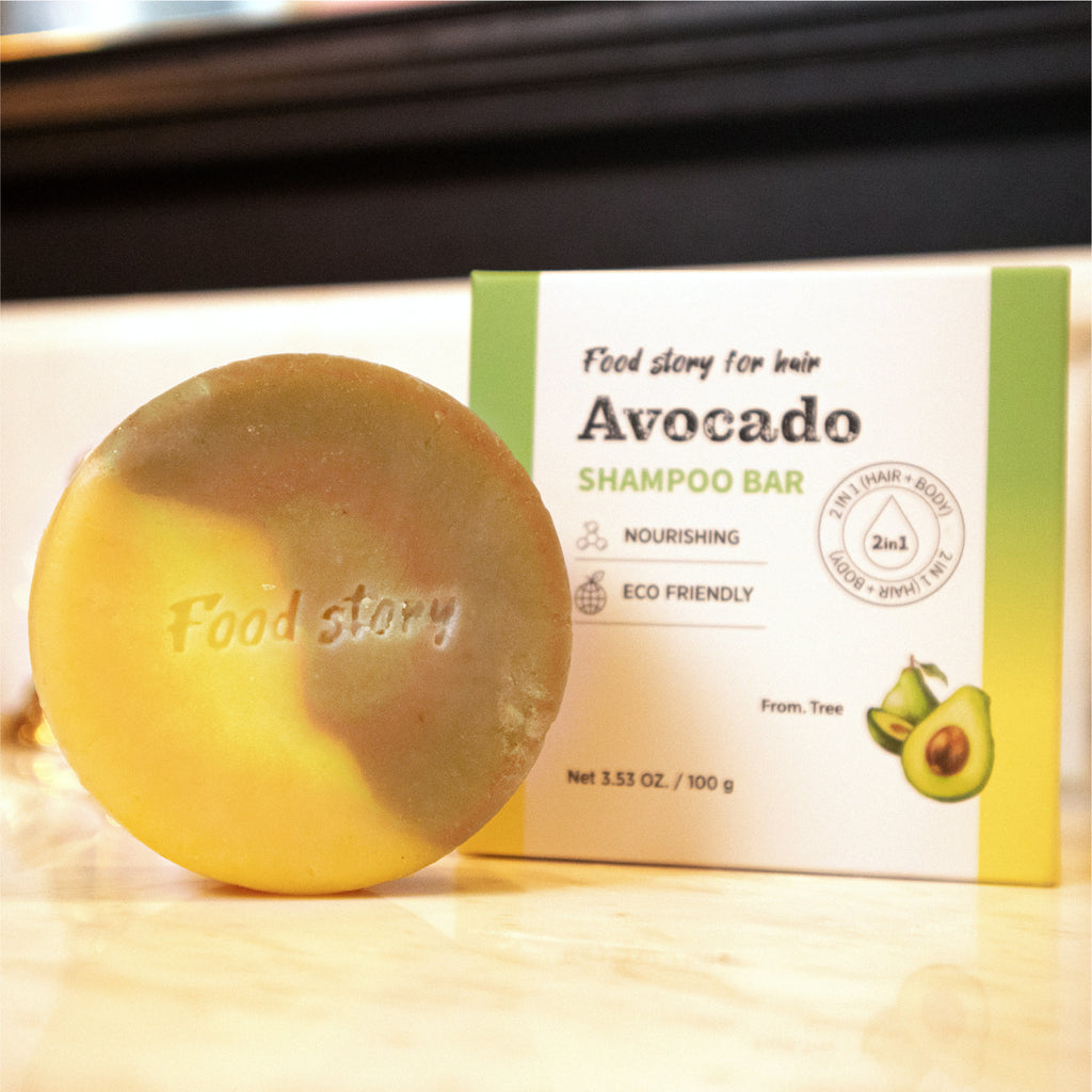 Food Story Avocado Shampoo Bar